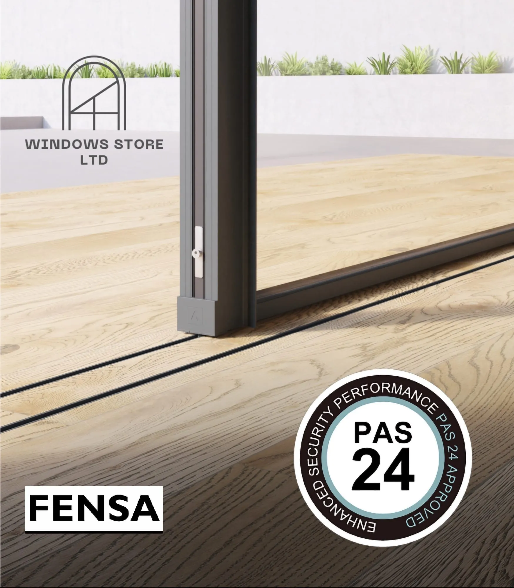 Cortizo slimline sliding doors with a 20 mm sightline