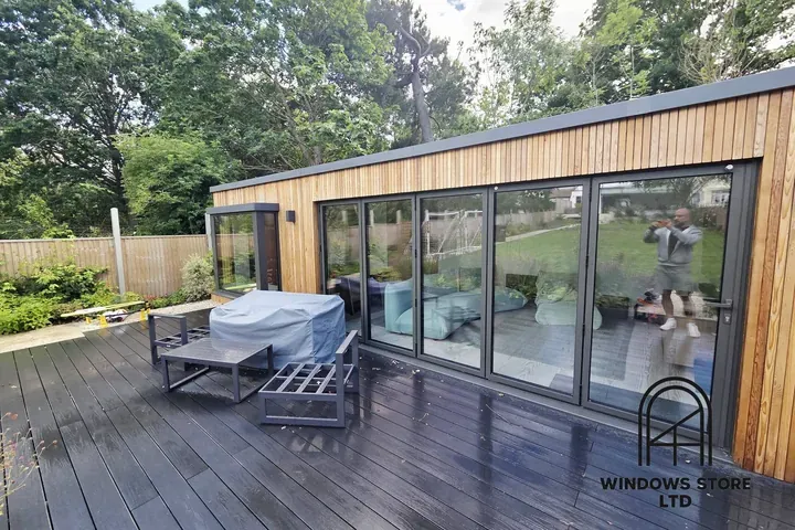 Aluminium glazed garden room extension by Windows Store Ltd